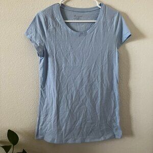 Women's No Boundaries Blue Short Sleeve Shirt (L)